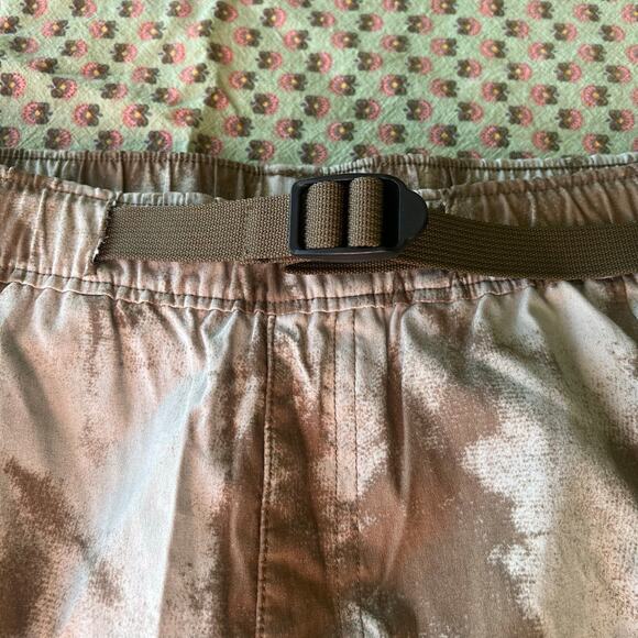 The North Face Men’s Class V Belted Shorts Brown Tie Die 5 in M EUC - Picture 5 of 7
